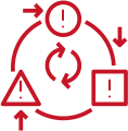 Menos ciclos de errores con SonarQube Icono Menos ciclos de errores con SonarQube
