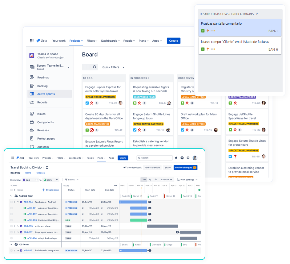 Funcionalidades de Jira Software Atlassian